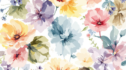 Obraz premium beauty, botany, dandelion, flora, painted, pattern, spring, summer, whit