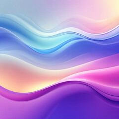 Naklejka premium Soft Pink Blue Purple Wave Gradient Abstract Background.