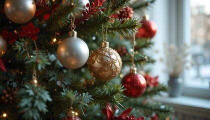 Christmas tree with ornaments