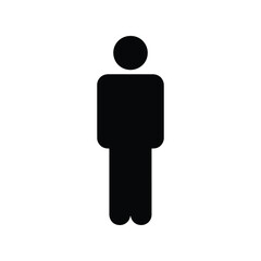 Person Standing Side or Back Silhouette
