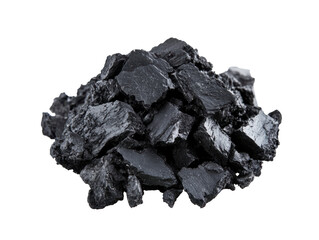Obraz premium Pile of shiny black coal chunks
