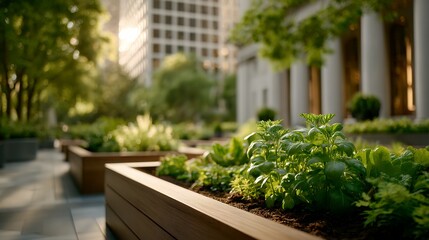 Urban community garden promotes sustainable living in the city