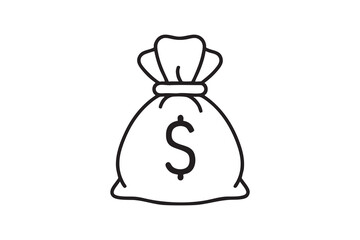 Money Bag with Dollar Icon