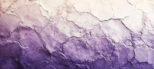 Obraz premium Abstract cracked texture with purple and white gradient creating a rugged surface appearance artfully done