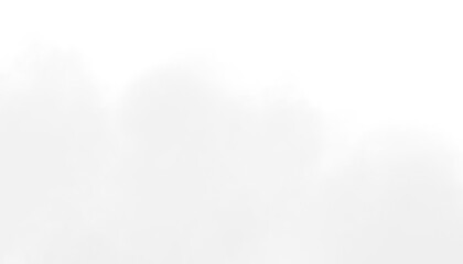 Realistic white smoke, fog, or steam cloud dispersing on a transparent background graphic isolated on transparent background