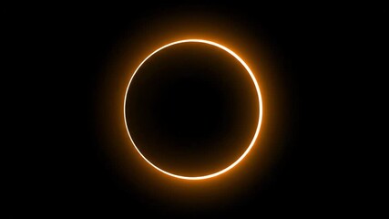 Solar eclipse phenomenon bright crescent shape against dark background conceptual imagery