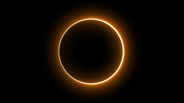 Solar eclipse phenomenon bright crescent shape against dark background conceptual imagery