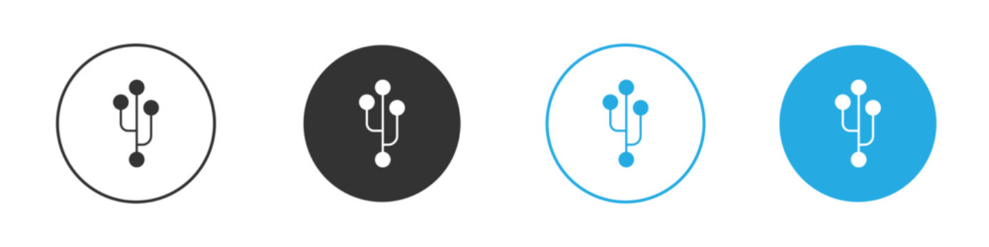 Code branch icons logo vector EPS 10, flat vector illustrations