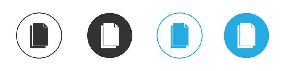 Duplicate icons logo vector EPS 10, flat vector illustrations