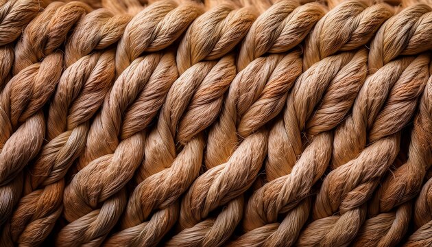 jute rope background twisted natural fiber texture seamless pattern macro photography brown earthy tones sustainable organic material backdrop for design