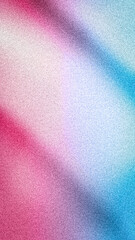 Vibrant pink, blue, and white abstract gradient with a central light streak and fine grainy texture. A dynamic vertical backdrop for modern designs