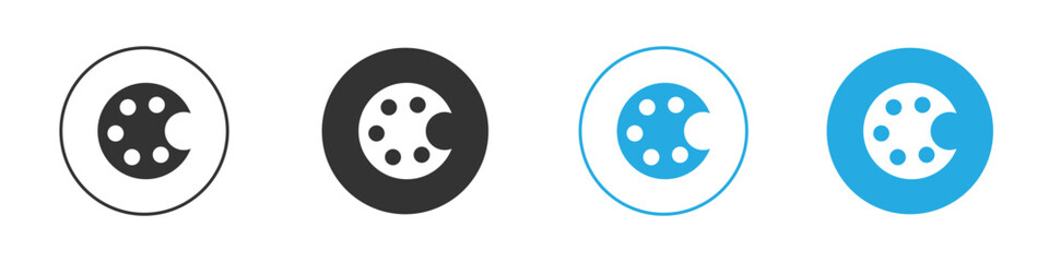 Fototapeta premium Palette icons logo vector EPS 10, flat vector illustrations