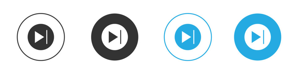 Play pause icons logo vector EPS 10, flat vector illustrations