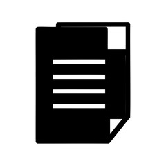 Stacked document icon representing files and paperwork data Vector, illustration