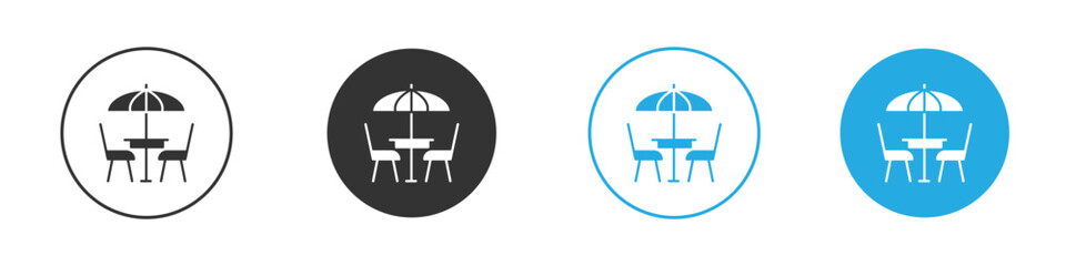 Terrace icons logo vector EPS 10, flat vector illustrations