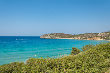 Fototapeta premium En dessus de Voulisma Beach