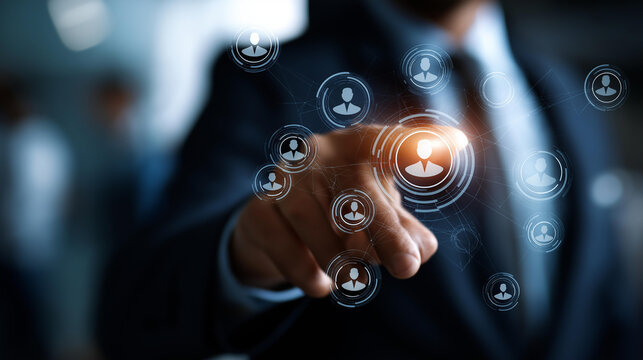 Analyzing job candidates profiles for hiring process defocused online recruitment platform background personnel evaluation system talent assessment display candidate review