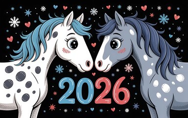 Symbol of 2026 New Year horse