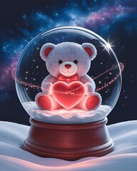 Valentine's Day Snow Globe Sublimation