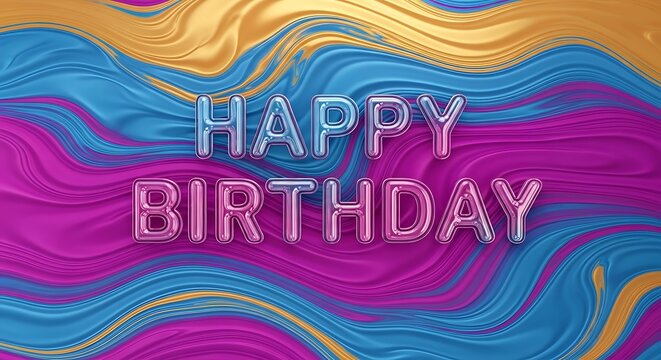 Celebrate special event with happy birthday greeting card and party celebration invitation design card