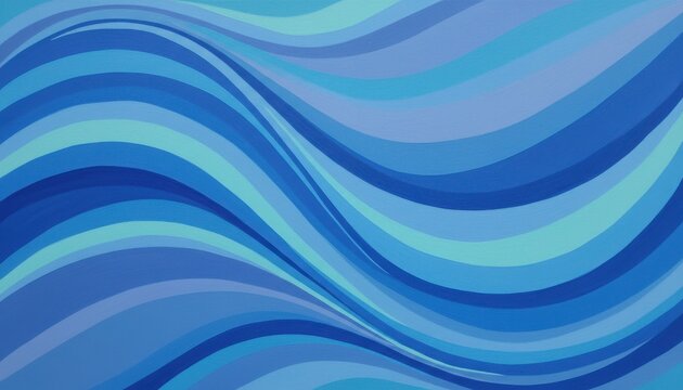Soft layered blue waves evoke calm sea horizon for wellness branding travel or meditation theme