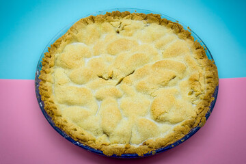 Home made apple Pie with short crust pastry