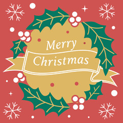 vertical Christmas greeting card banner in paper cut style with tree, candy cane, light bulb, ribbon, snow, star, copy space, decoration, typography and festive holiday background template 