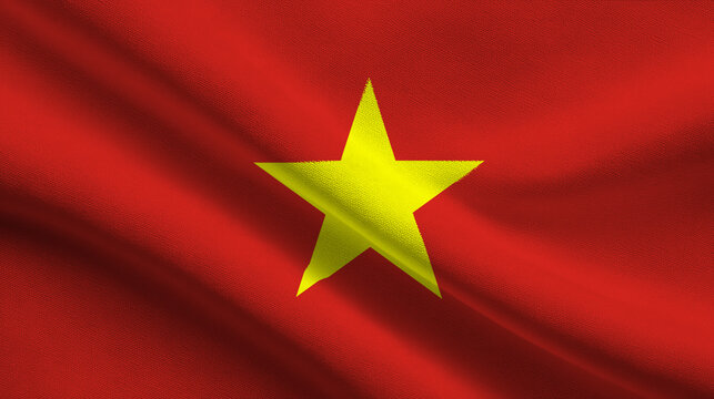 Celebrating independence day and flag day with the vietnamese national flag