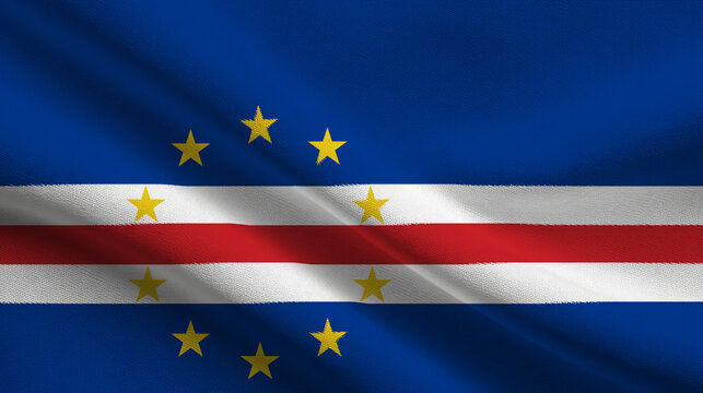 Cape Verde flag reflecting the nation’s pride in independence and sovereignty