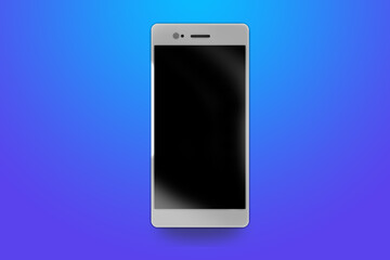 Copy space for smartphone example technology illustration