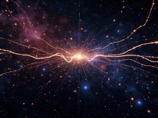 fireworks in the night sky