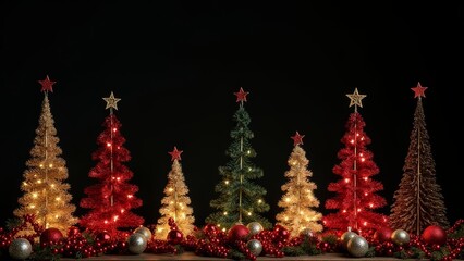 christmas tree and lights