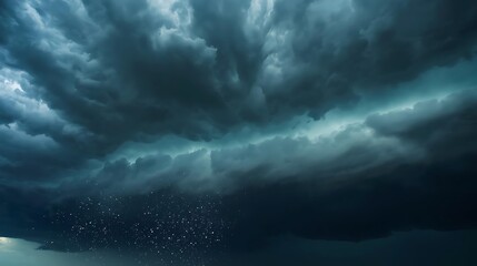 Obraz premium Stormy clouds over the sea during a timelapse