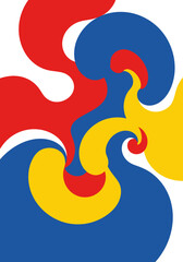 Colorful Abstract Swirl Pattern Background