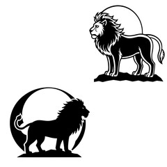 lion black silhouette