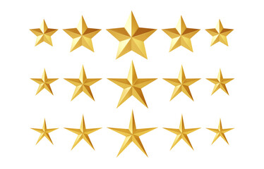 Fifteen Golden Stars In A Grid For Awards And Praise Bright Star Quality Elegant Display