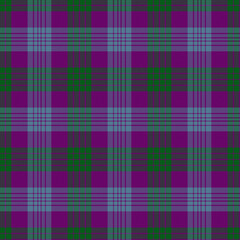 Blue, Purple, Green Tartan Weave Pattern - Tile