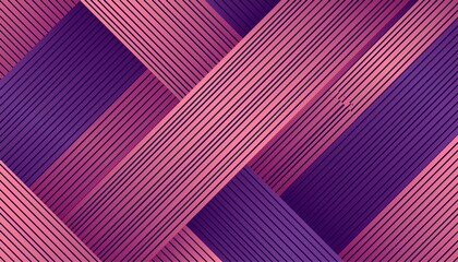 geometric pattern of overlapping diagonal stripes in pink and purple