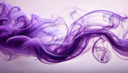 wispy purple smoke or vapor swirling against a soft light background
