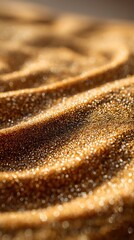 Beautiful golden glitter waves catching the sunlight beautifully
