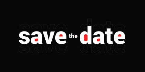 Save the date banner. Can be used for business, marketing and advertising. logo graphic design of event summit made for Technology and upcoming events. Vector EPS 10	