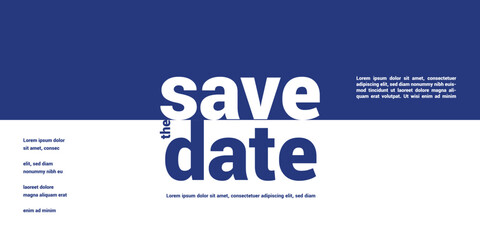 Save the date banner. Can be used for business, marketing and advertising. logo graphic design of event summit made for Technology and upcoming events. Vector EPS 10	