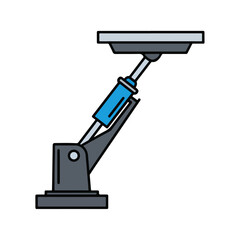 Adjustable Table Mechanism Icon, Modern Design, Flat Style