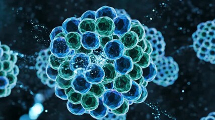 Abstract macro imagery of microscopic biological structures