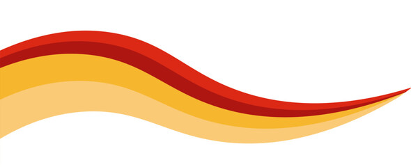 Vector orange line background curve element with white space for text and message design, overlapping layers, vector