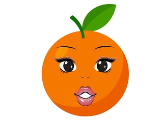 funny orange cartoon