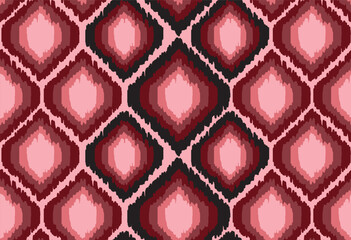 Ethnic abstract ikat art. Ikat pattern design. For textile and fabric.