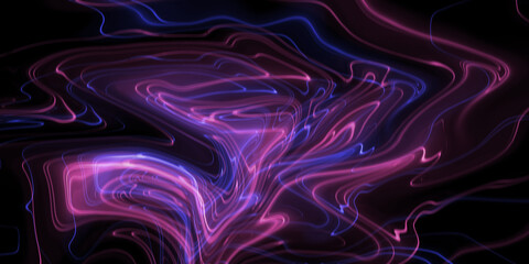 A chaotic and energetic background with a vortex of purple and pink light trails. An abstract and dynamic composition resembling a nebula or an energy burst.