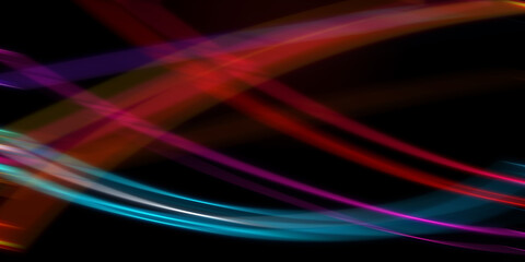 A dynamic abstract background with intersecting soft, blurred light trails in red and blue. A composition symbolizing speed, technology, and energy.