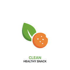 Healthy snack with a green leaf, perfect for a clean eating lifestyle.
